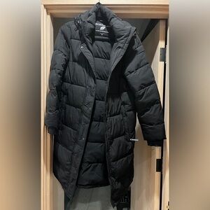 BCBGENERATION removable hood feather free eco friendly puffer jacket M